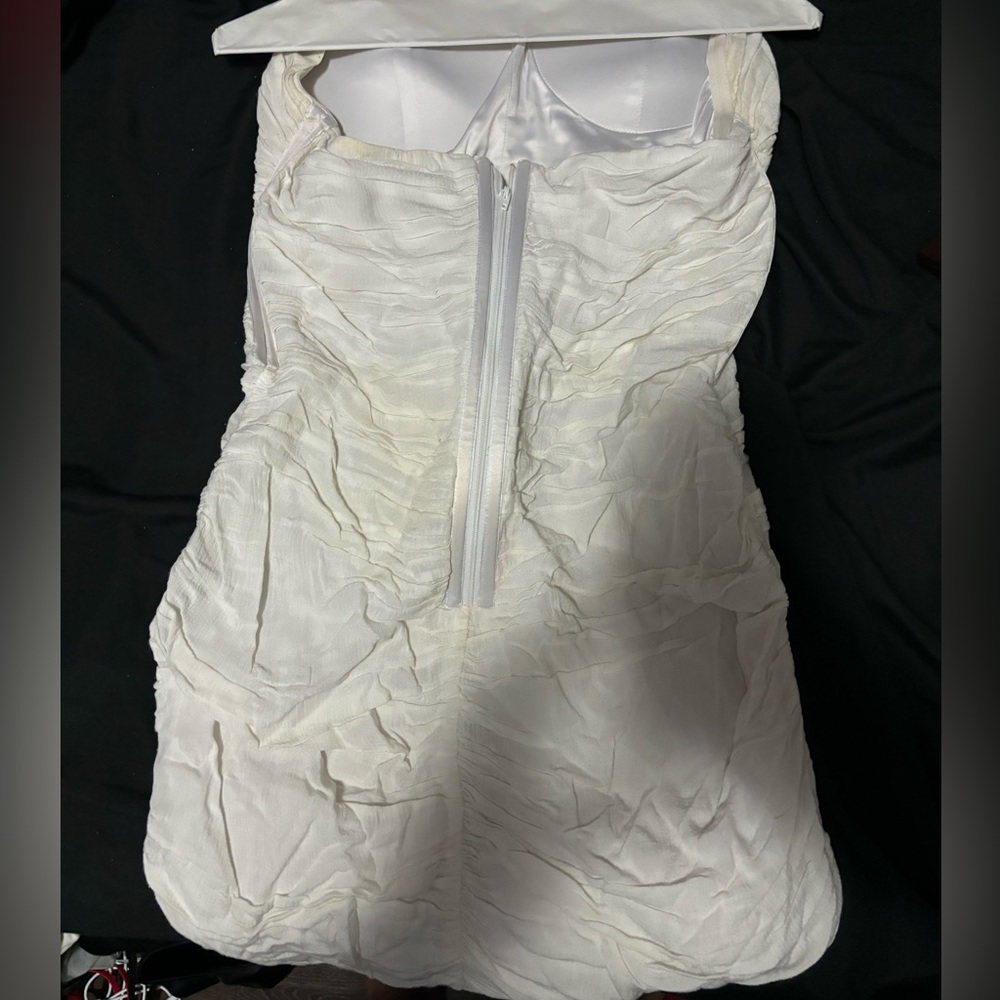 Guess White Strapless Tube Dress